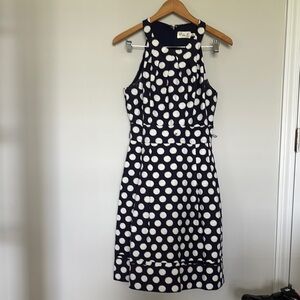 Eliza J Round Neck Polka Dot Dress Sz 10 EUC